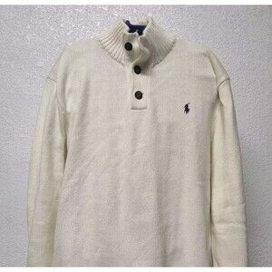 Polo Ralph Lauren Men’s Large Knit Sweater Exclusive Of Decoration 100% Cotton